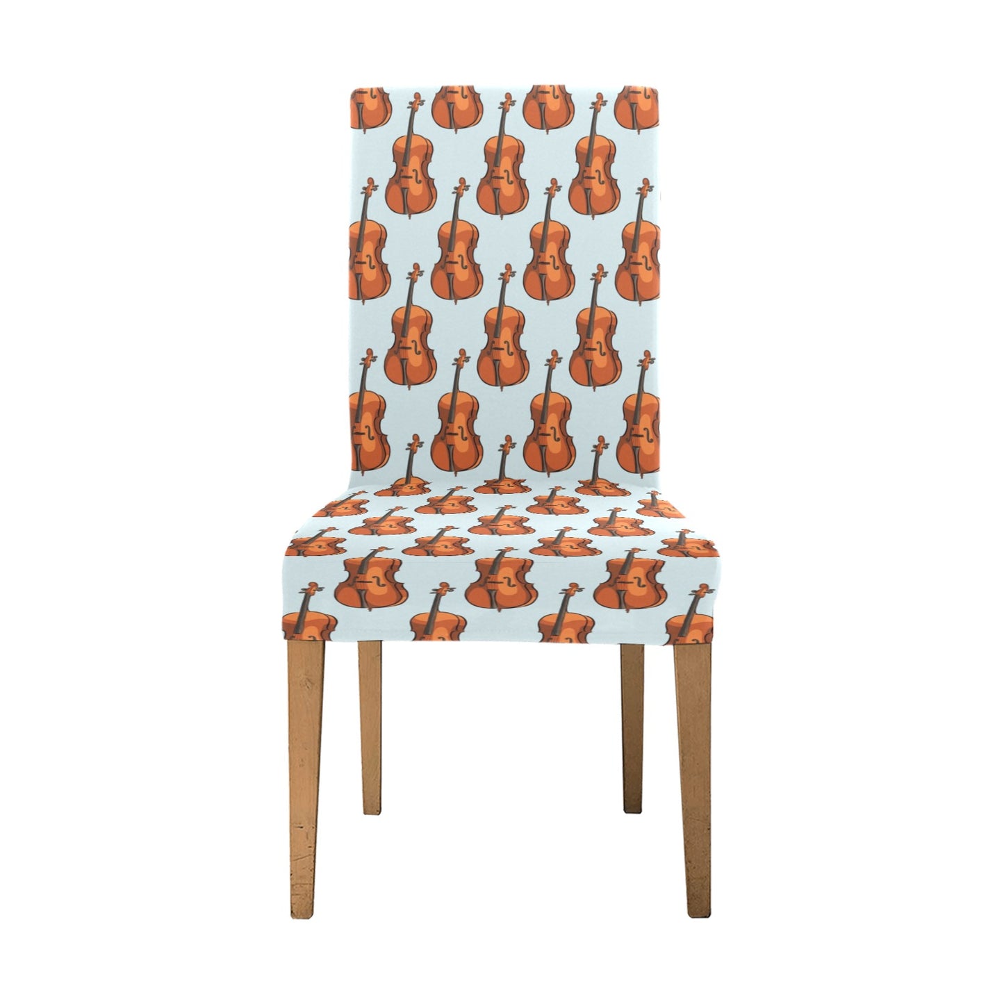 Violin Print Design LKS406 Dining Chair Slipcover