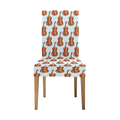 Violin Print Design LKS406 Dining Chair Slipcover