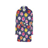 Hibiscus Colorful Print Design LKS301 Women's Fleece Robe