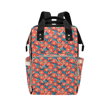 Tomato Print Design LKS301 Diaper Bag Backpack