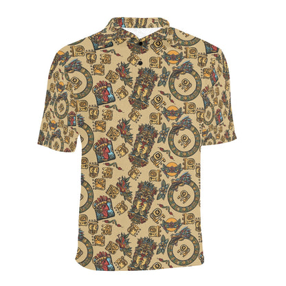 Totem Print Design LKS305 Men Polo Shirt