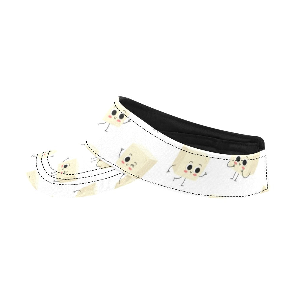 Tofu Print Design LKS301 Unisex Sun Visor