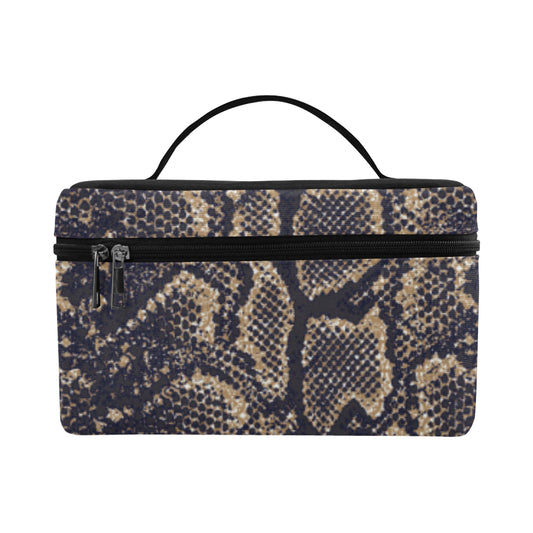 Snake Skin Pattern Print Makeup Bag