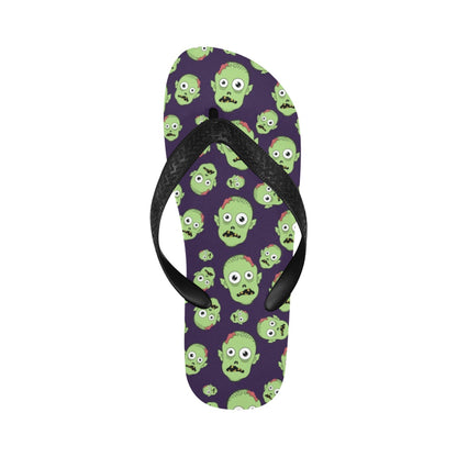 Zombie Print Design LKS303 Flip Flops