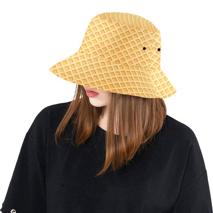 Waffle Texture Print Design LKS302 Unisex Bucket Hat