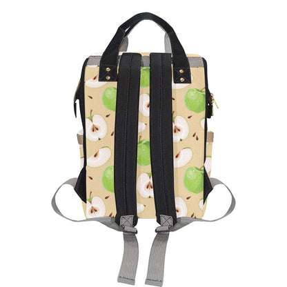 Apple Pattern Print Design AP07 Diaper Bag Backpack