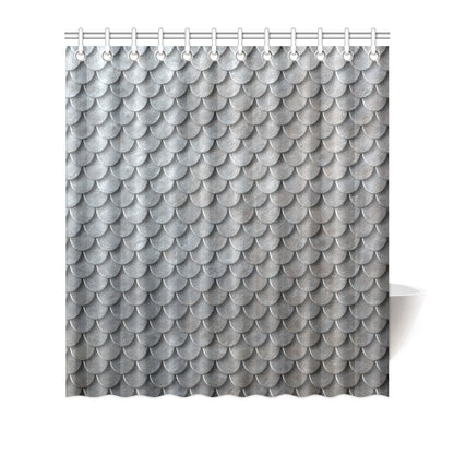 Armor Scales Pattern Print Design 03 Shower Curtain