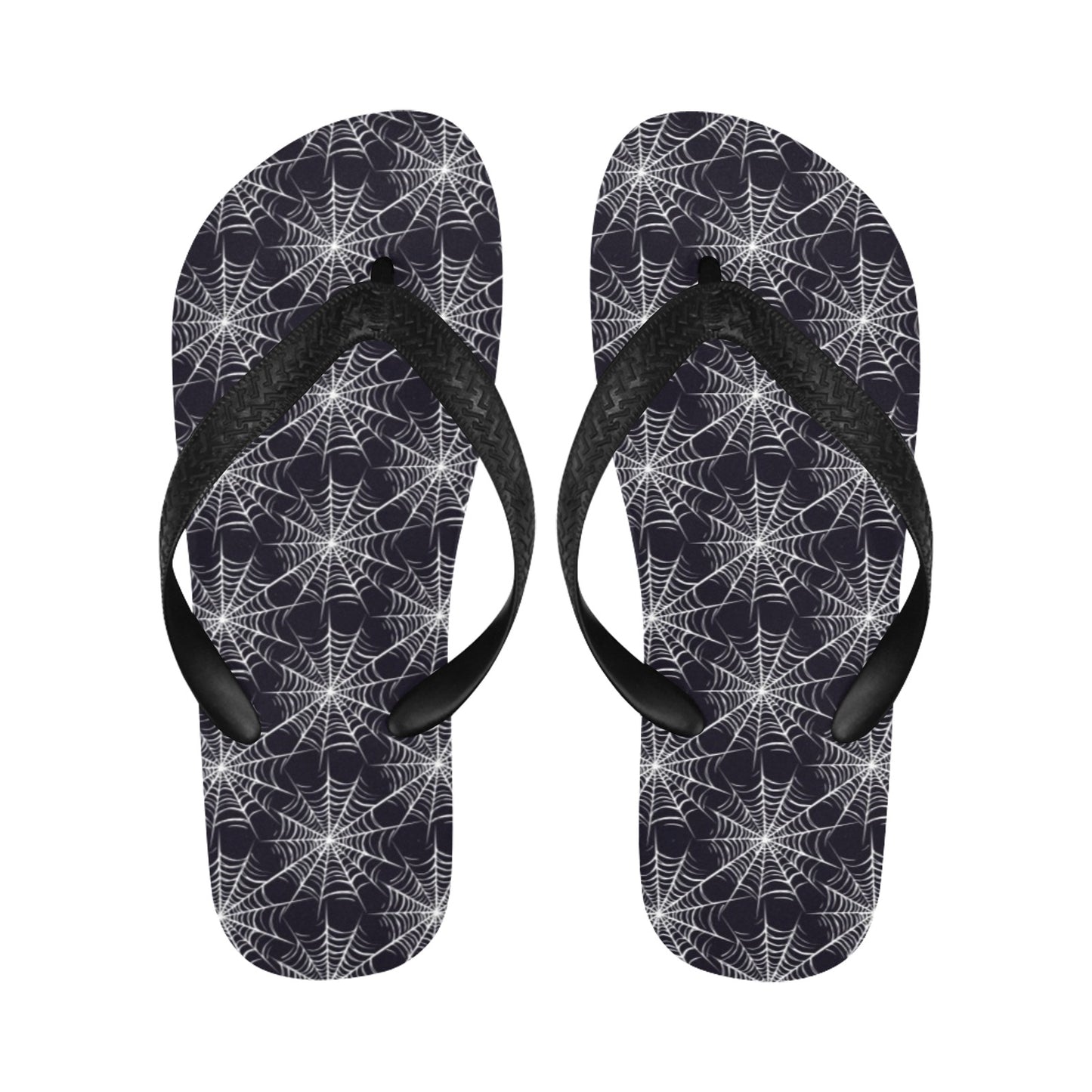 Spider Web Print Design LKS303 Flip Flops