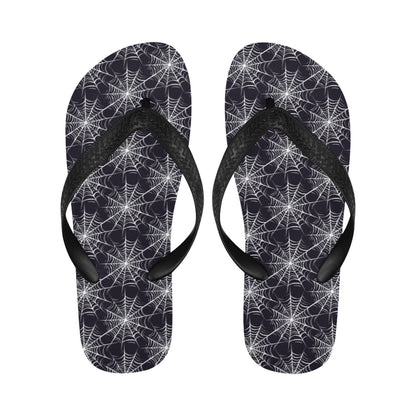 Spider Web Print Design LKS303 Flip Flops