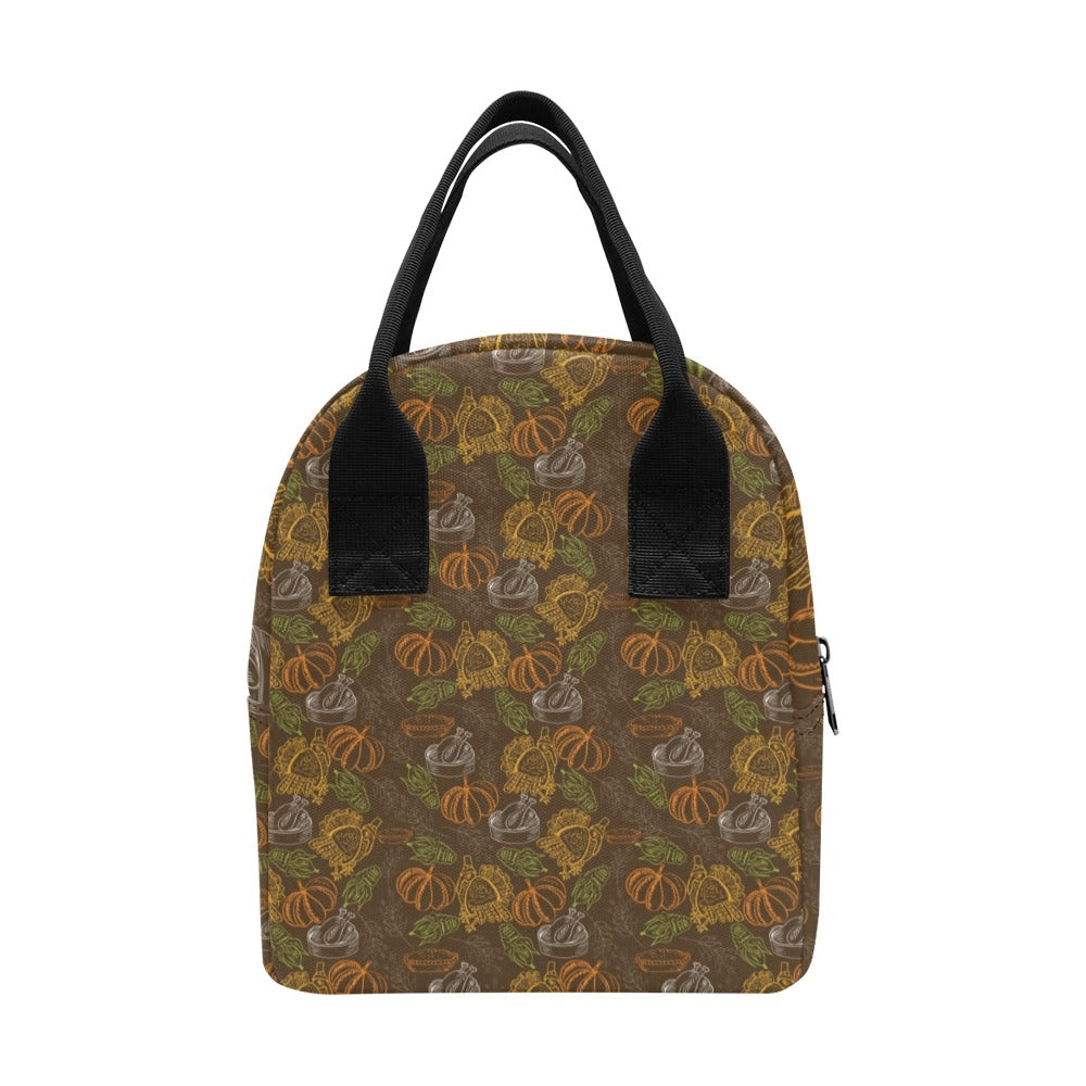 Thanksgiving Print Design LKS301 Insulated Lunch Bag