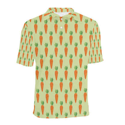Carrot Pattern Print Design 02 Men Polo Shirt