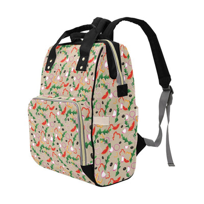 Salad Print Design LKS303 Diaper Bag Backpack