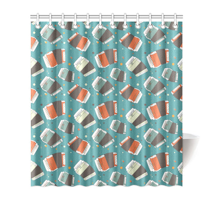 Accordion Pattern Print Design 02 Shower Curtain