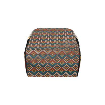 Knit Aztec Tribal Diaper Bag Backpack