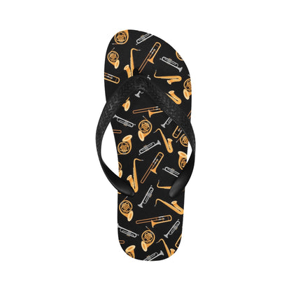 Saxophone Print Design LKS403 Flip Flops
