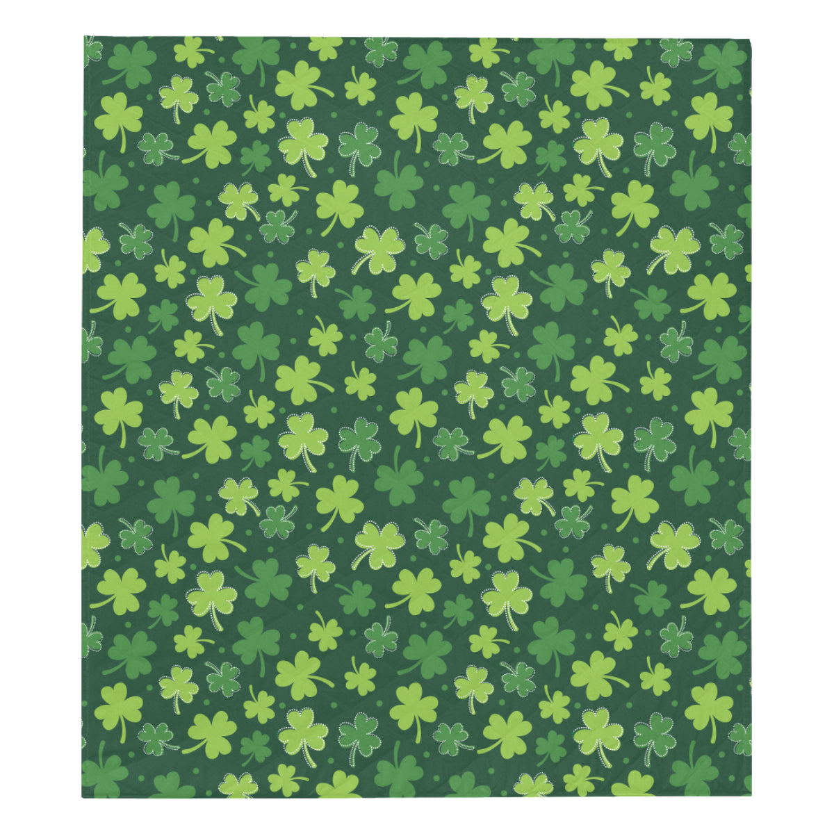 Clover  Pattern Print Design 02 Premium Quilt