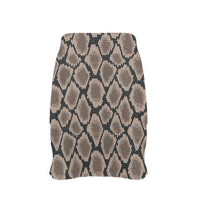 Snake Skin Design Print 17" Golf & Pickleball Skort with Pockets