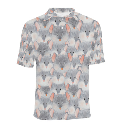 Rat Baby Pattern Print Design 02 Men Polo Shirt