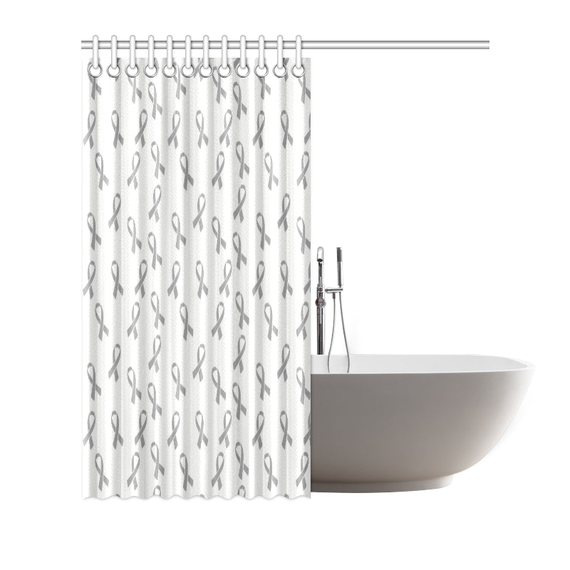 Brain cancer Pattern Print Design 01 Shower Curtain