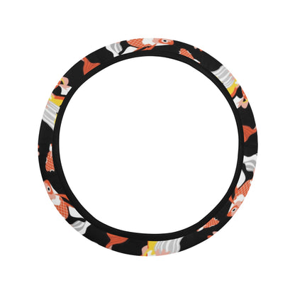 Goldfish Print Design LKS401 Steering Wheel Cover with Elastic Edge