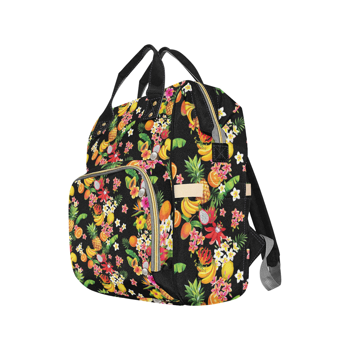 Tropical Fruits Pattern Print Design TF02 Diaper Bag Backpack