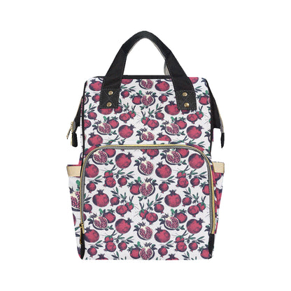 Pomegranate Pattern Print Design PG01 Diaper Bag Backpack