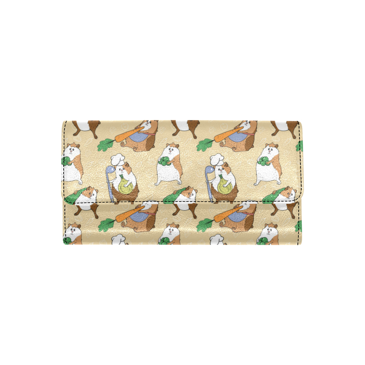 Guinea Pig Pattern Print Design 03 Women's Trifold Wallet