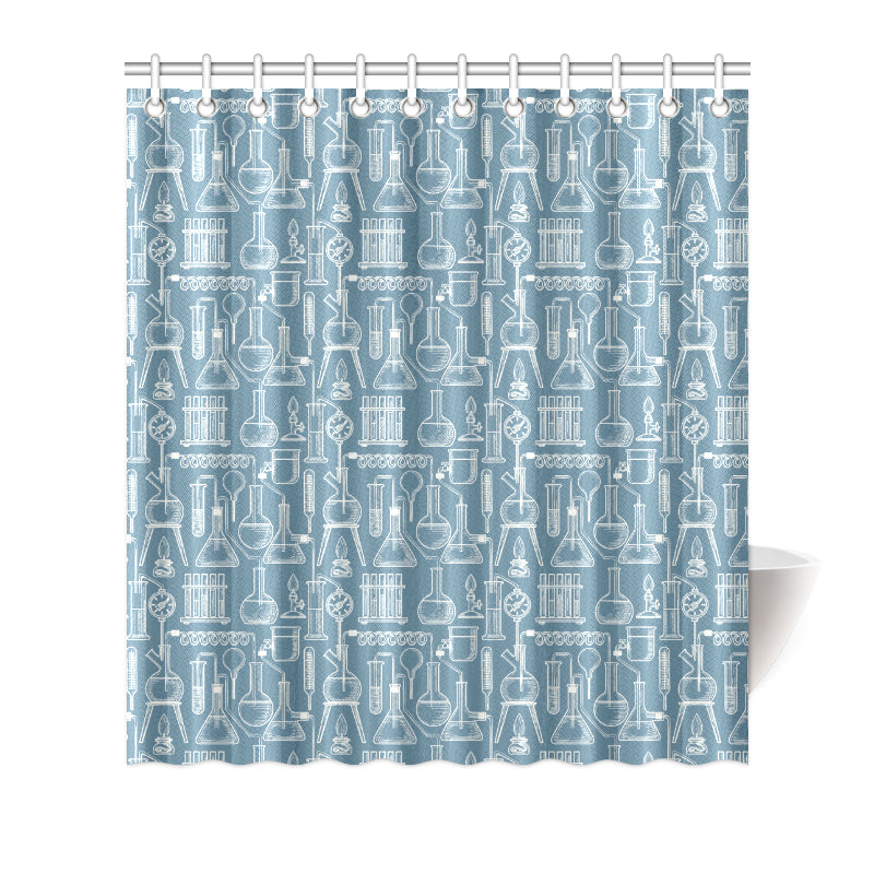 Chemical Pattern Print Design 05 Shower Curtain