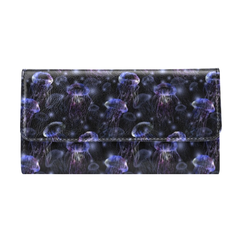 Jellyfish Themed Women's Trifold Wallet