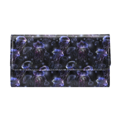 Jellyfish Themed Women's Trifold Wallet