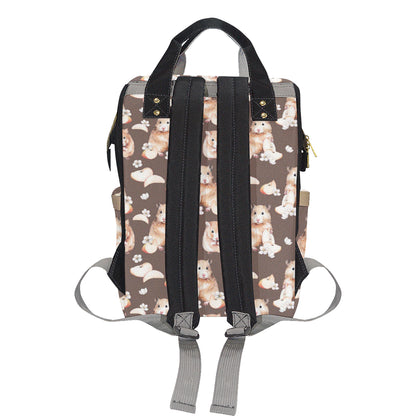 Hamster Pattern Print Design 03 Diaper Bag Backpack