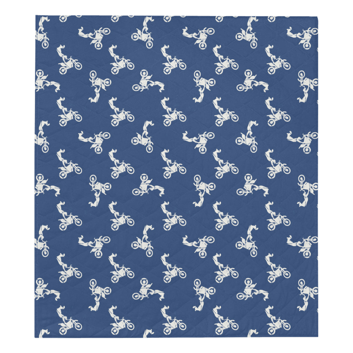Motocross Pattern Print Design 01 Premium Quilt