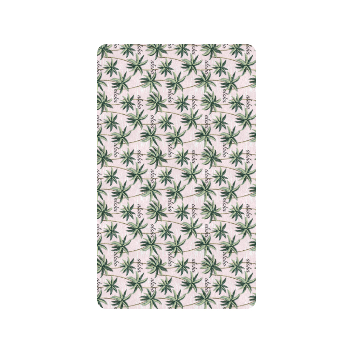 Aloha Beach Pattern Design Themed Print Rubber Doormat