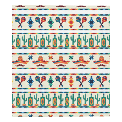 Maracas Mexican Pattern Print Design 01 Premium Quilt