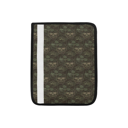 Skull Camo Style Print Design LKS308 Car Seat Belt Cover