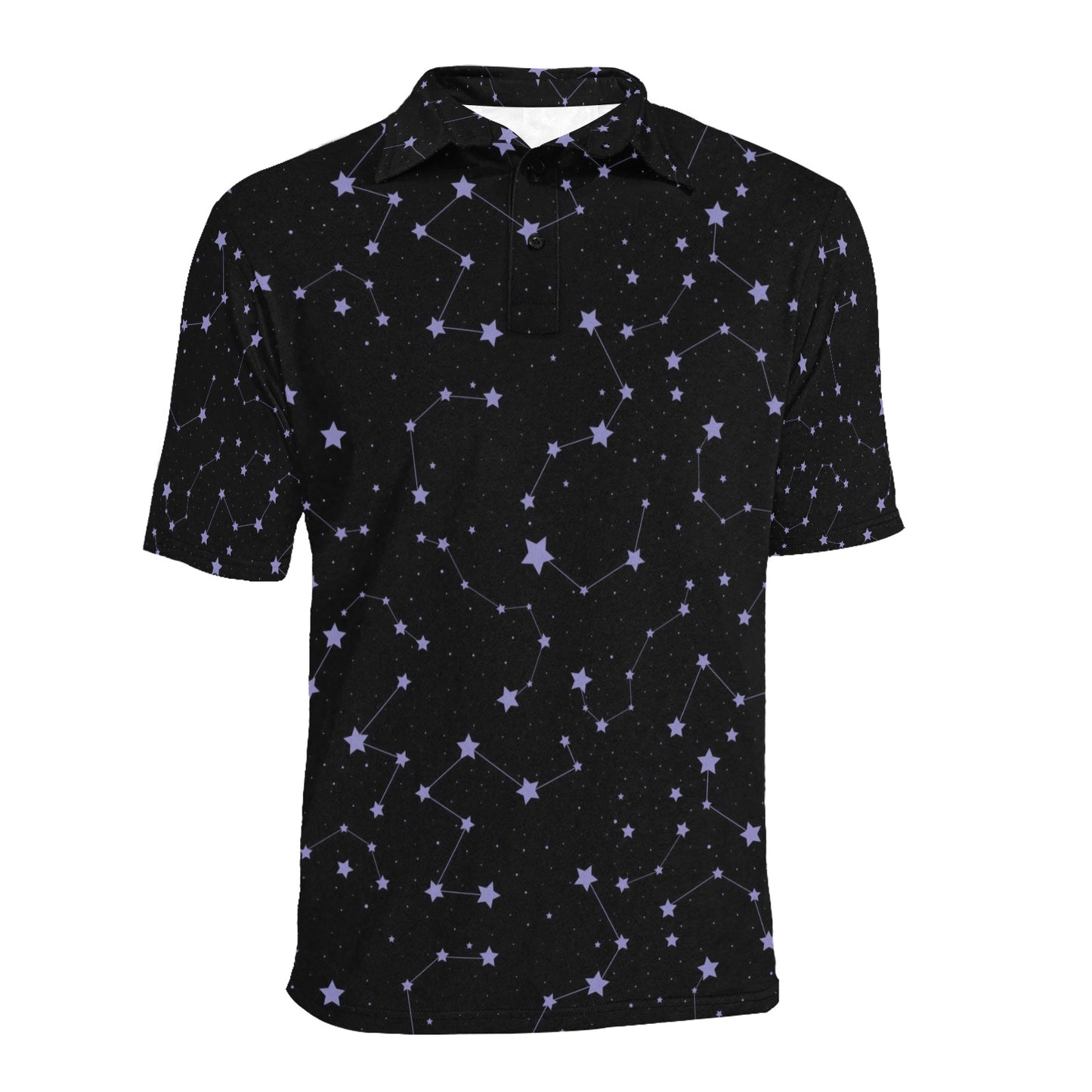 Star Print Design LKS303 Men Polo Shirt