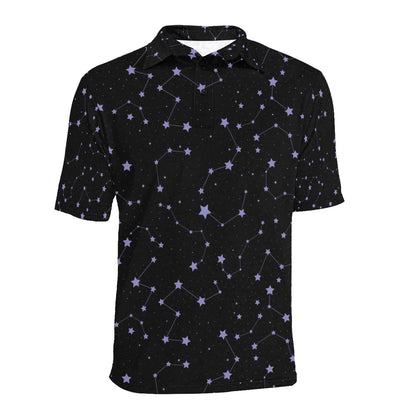 Star Print Design LKS303 Men Polo Shirt