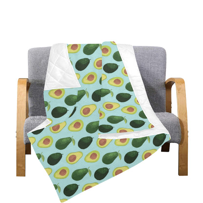 Avocado Pattern Print Design 04 Premium Quilt
