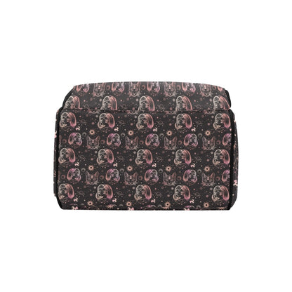 Third Eye Girl Cat Print Design LKS305 Diaper Bag Backpack