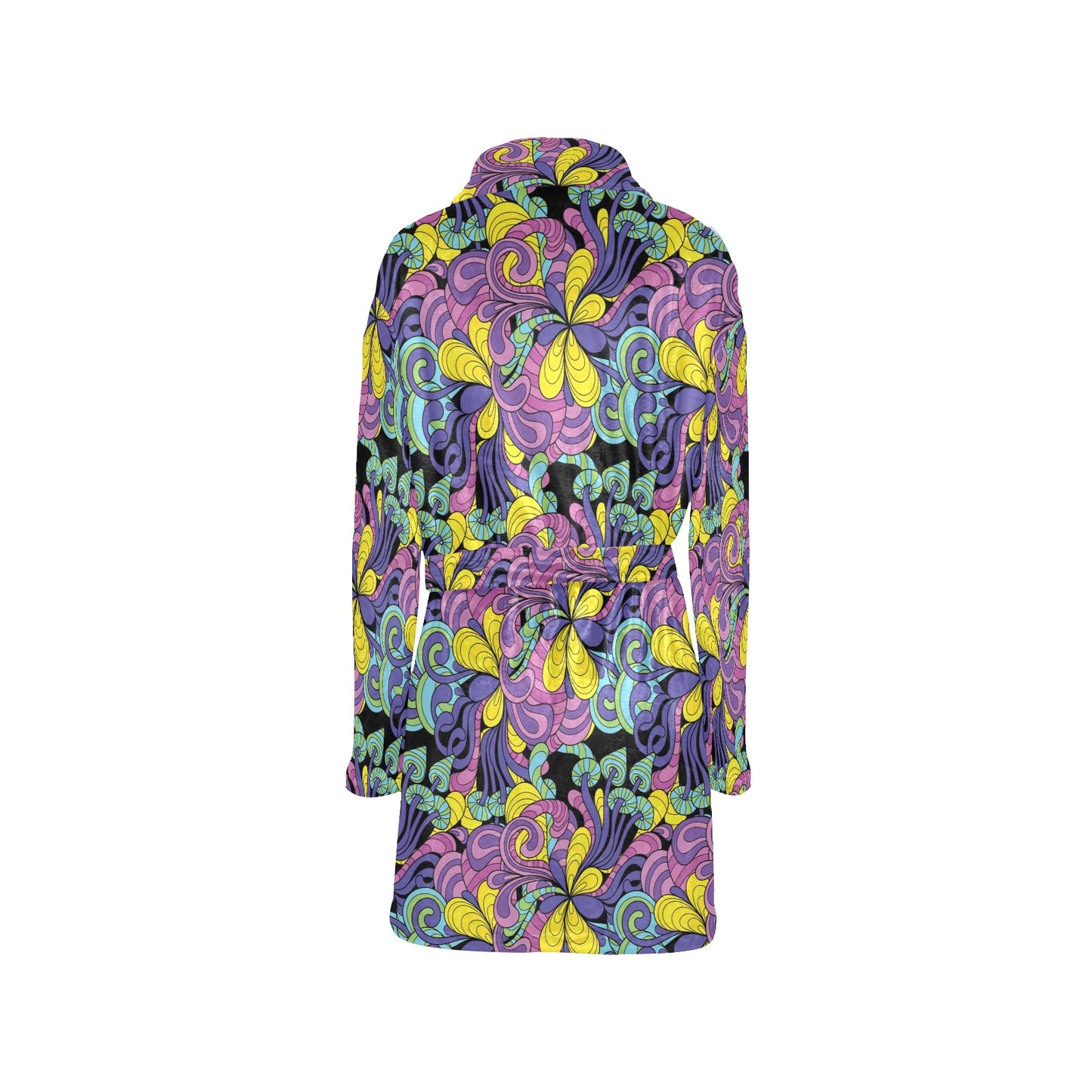 Trippy Print Design LKS305 Women's Fleece Robe