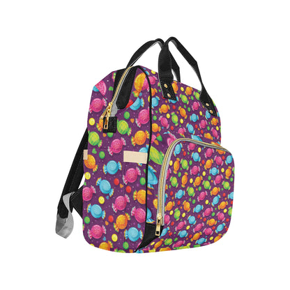 Candy Pattern Print Design CA05 Diaper Bag Backpack
