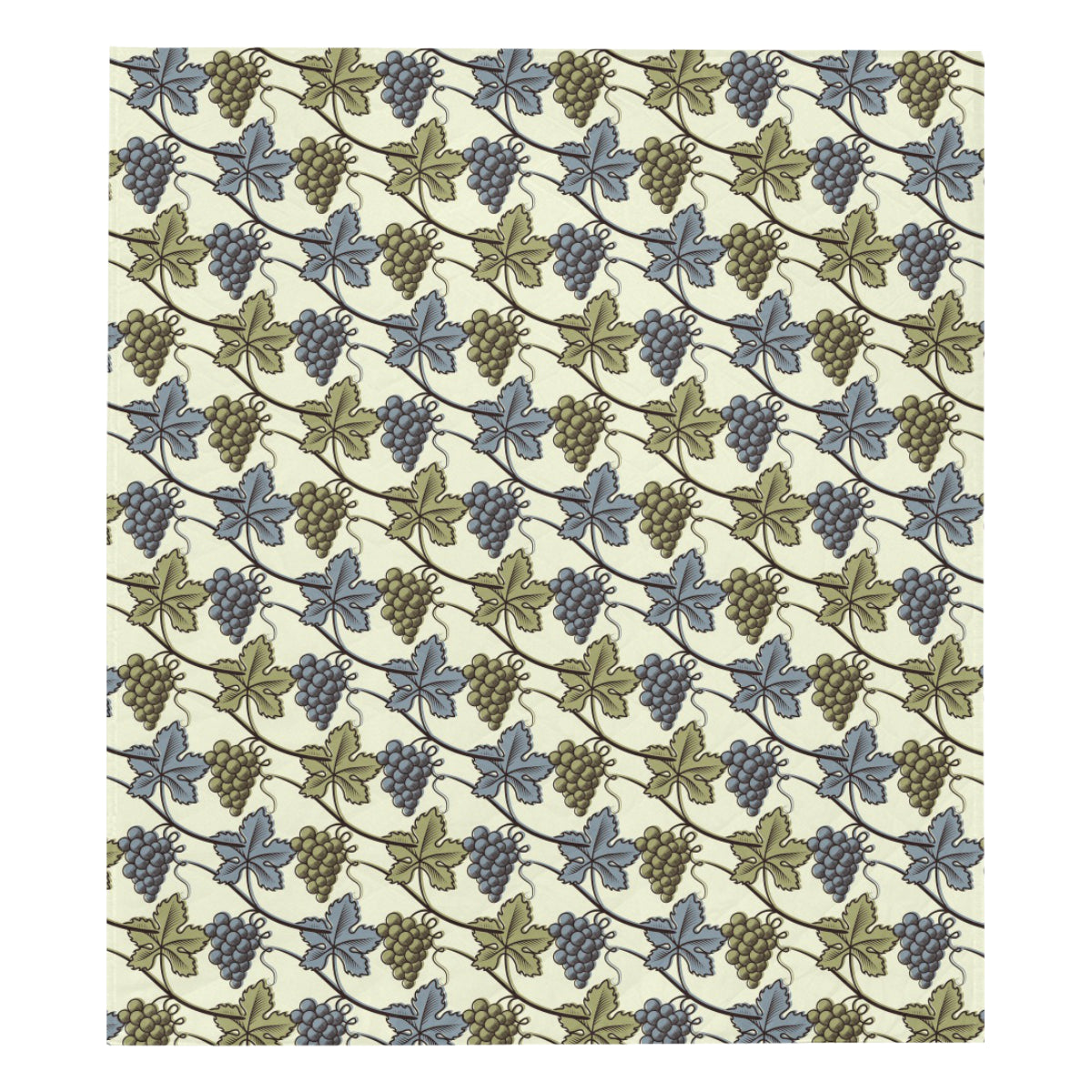 Grape Pattern Print Design GP03 Premium Quilt