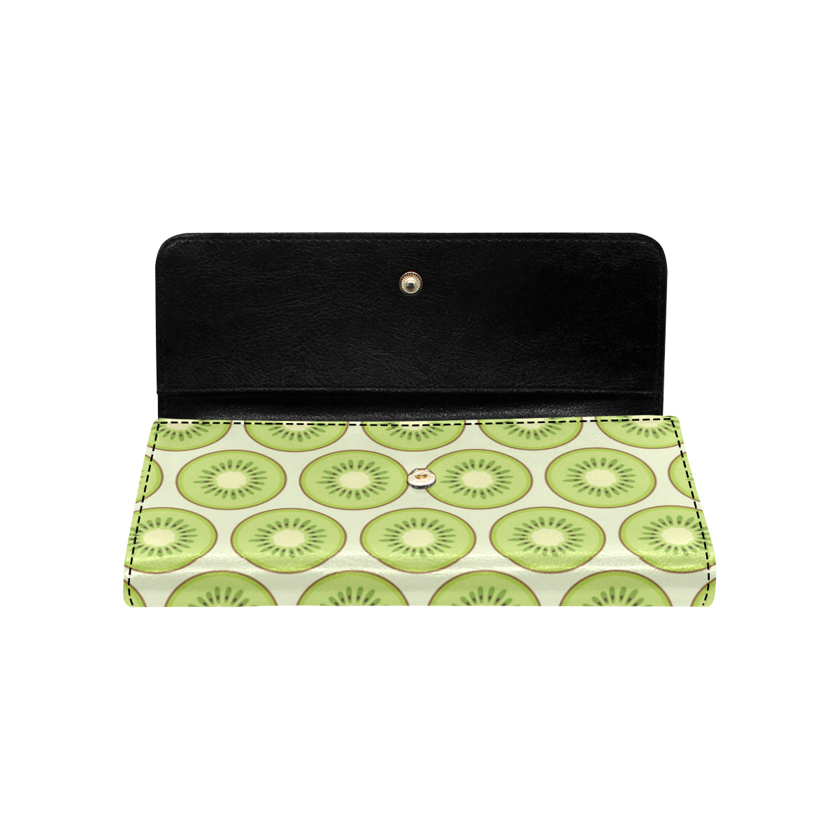 Kiwi Pattern Print Design KW02 Women's Trifold Wallet