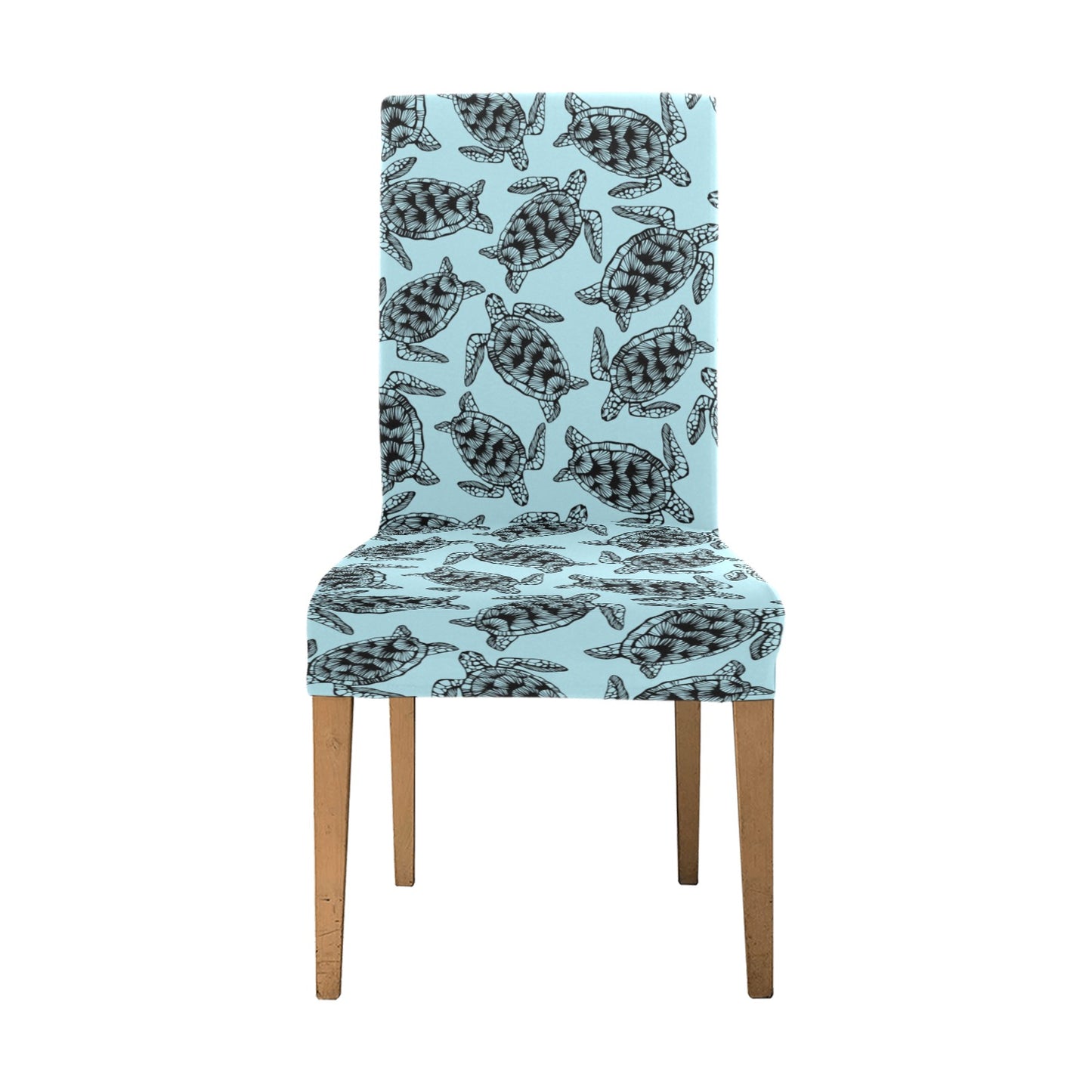 Sea Turtle Print Design LKS3010 Dining Chair Slipcover