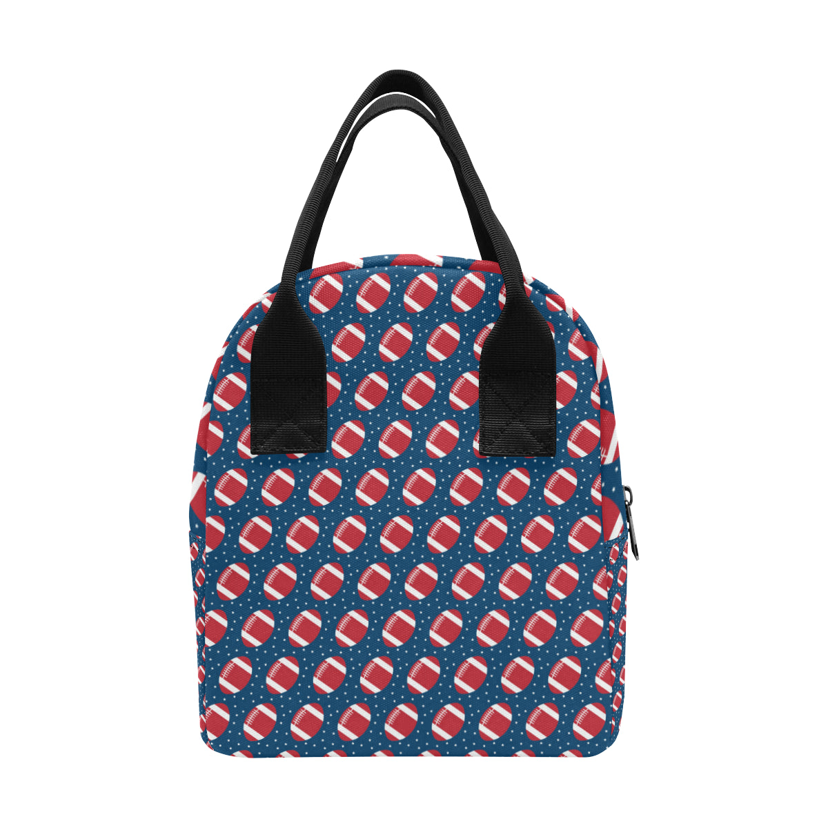 American Football Star Design Pattern Insulated Lunch Bag
