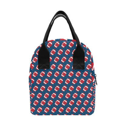 American Football Star Design Pattern Insulated Lunch Bag