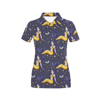 Pisces Pattern Print Design A04 Women's Polo Shirt