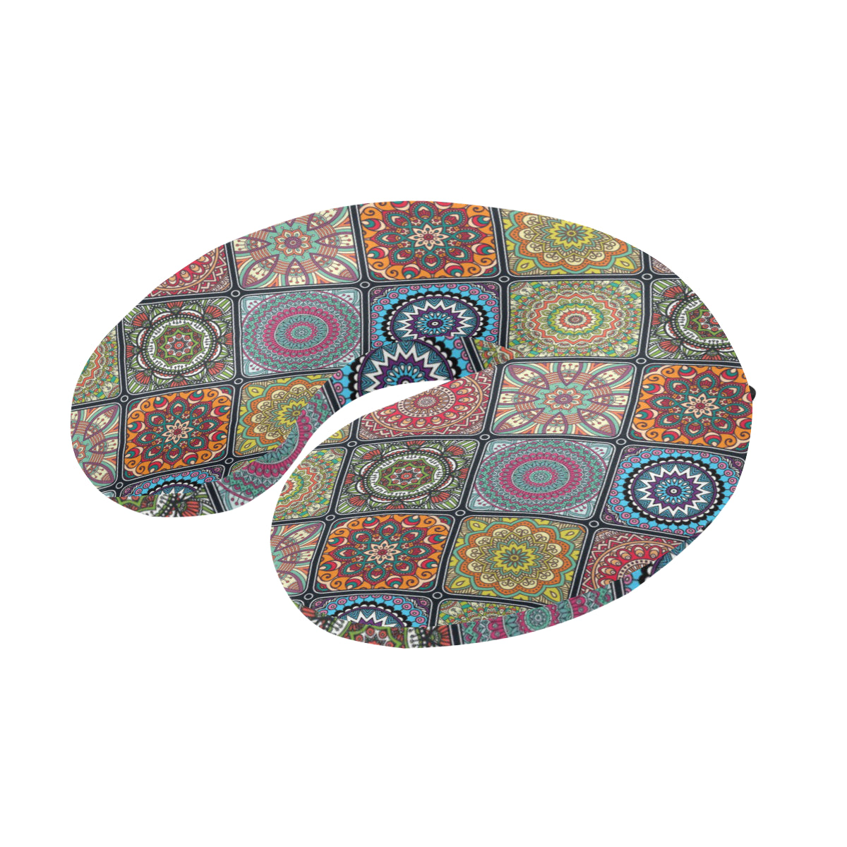 Bohemian Pattern Print Design 05 U-Shaped Travel Neck Pillow