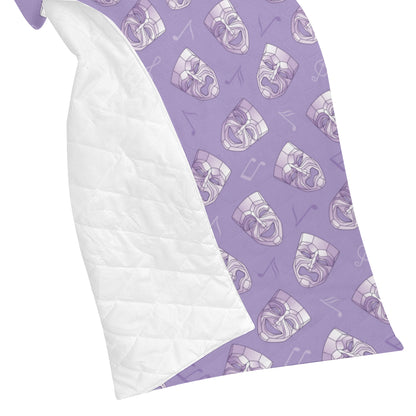 Acting Mask Pattern Print Design 05 Premium Quilt