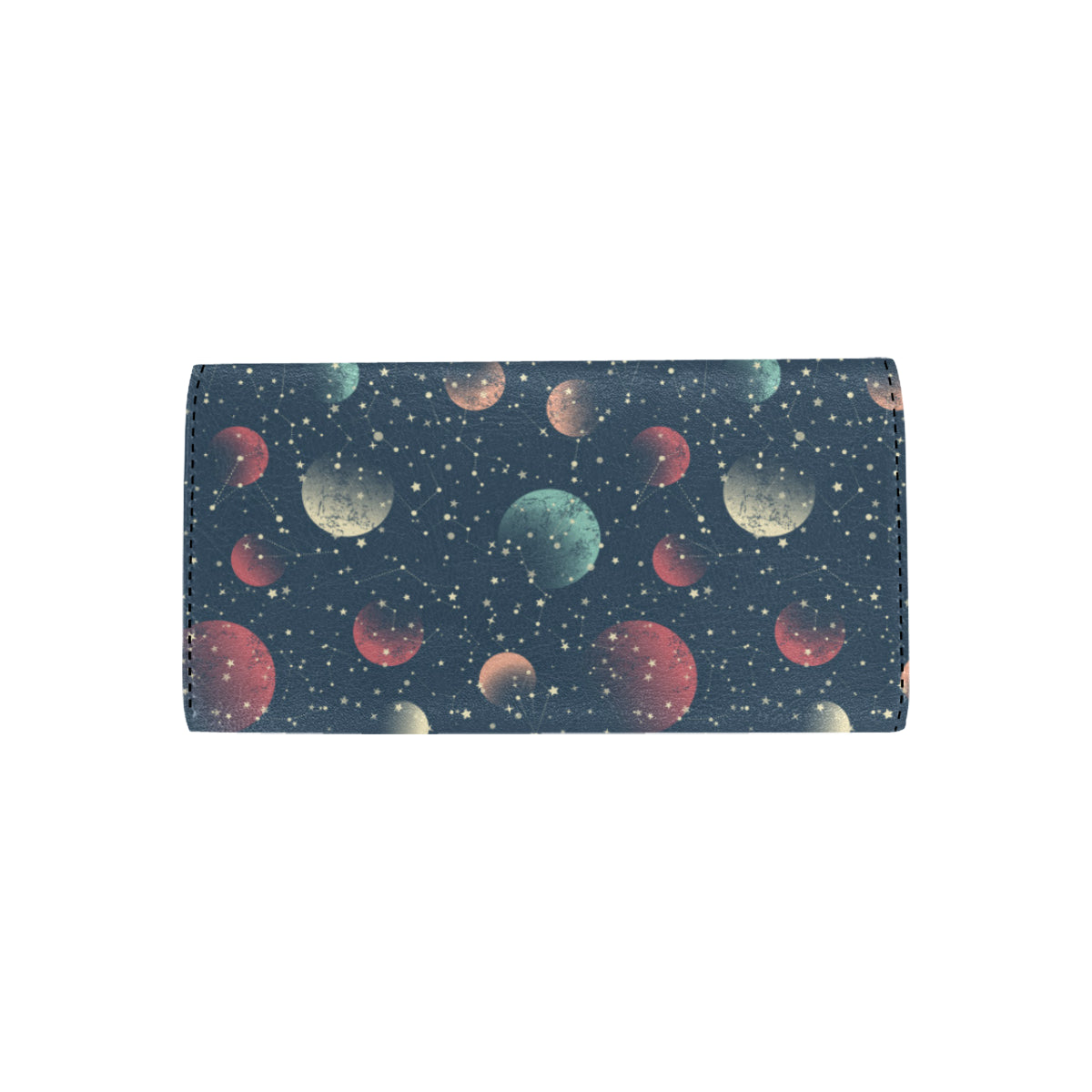 Cosmic Pattern Print Design 04 Women's Trifold Wallet